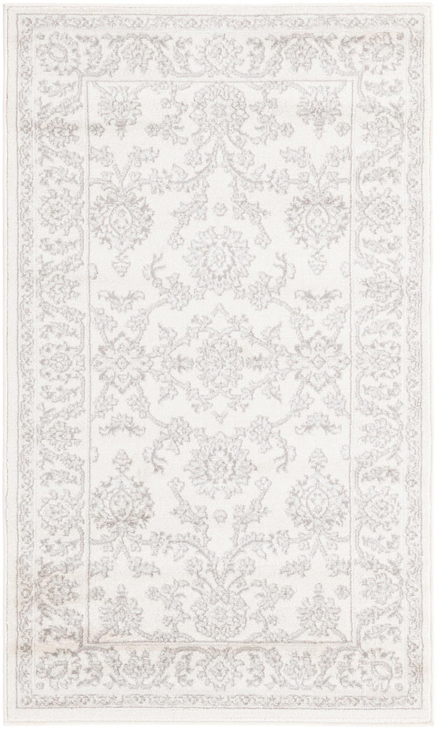Ivory 3' 1 x 5' 3 Charlotte Rectangle Area Rug 100% Polypropylene With Jute Backing Traditional Classical Durable Carpet for Living Dining Office Rooms for Sale at Rug Engine