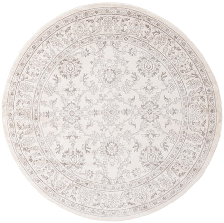 Ivory 7' 10 x 7' 10 Charlotte Round Area Rug 100% Polypropylene With Jute Backing Traditional Classical Durable Carpet for Living Dining Office Rooms for Sale at Rug Engine