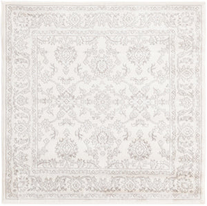 Ivory 4' 1 x 4' 1 Charlotte Square Area Rug 100% Polypropylene With Jute Backing Traditional Classical Durable Carpet for Living Dining Office Rooms for Sale at Rug Engine