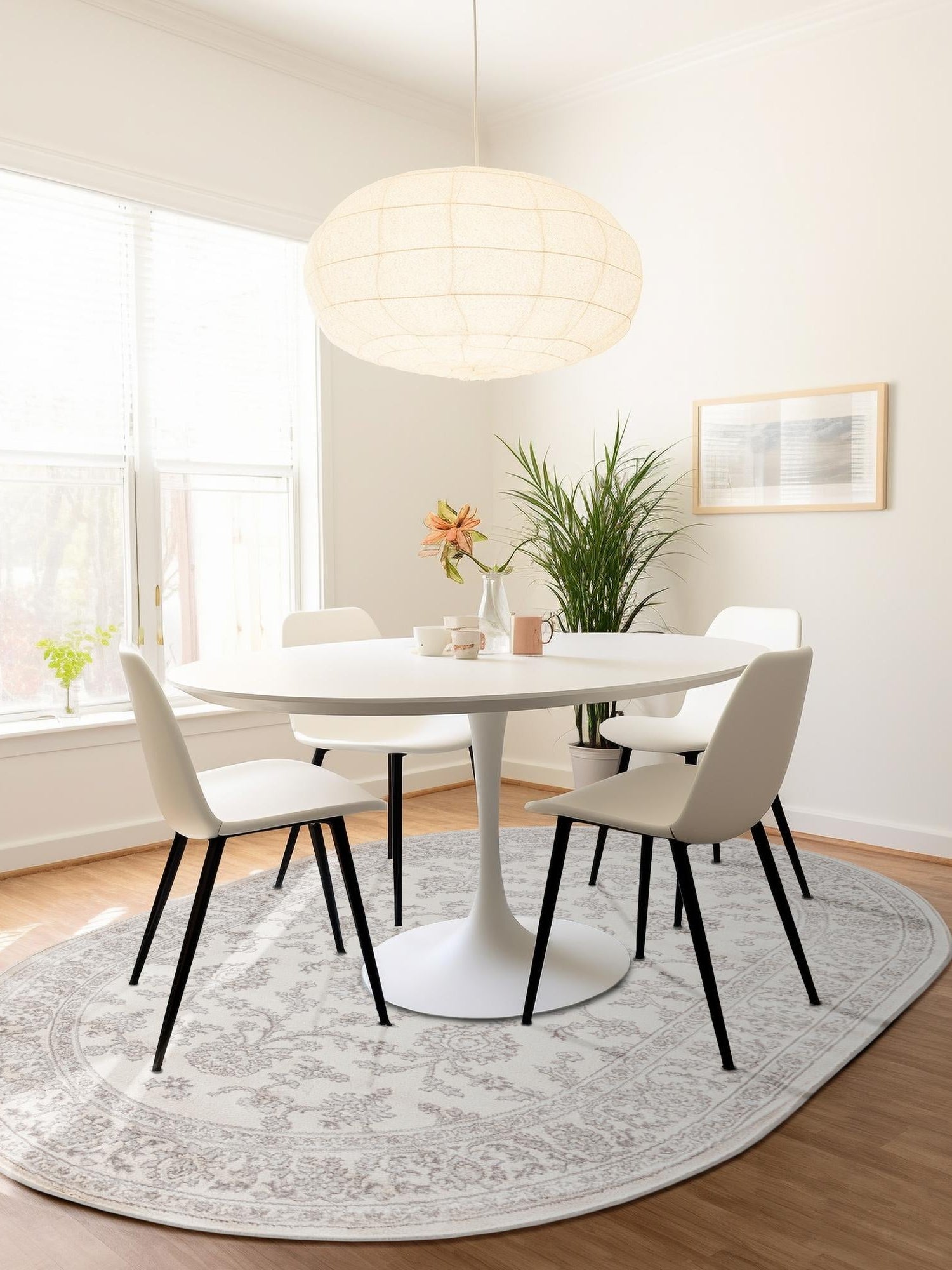Ivory 3' 1 x 5' 3 Charlotte Oval Area Rug 100% Polypropylene With Jute Backing Traditional Classical Durable Carpet for Living Dining Office Rooms for Sale at Rug Engine
