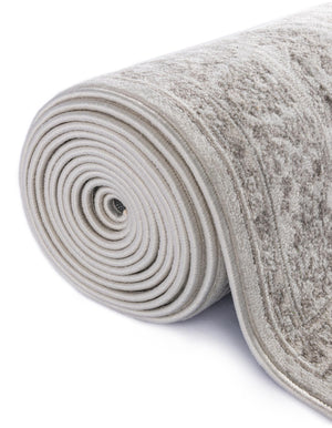 Ivory 4' 1 x 6' 1 Charlotte Oval Area Rug 100% Polypropylene With Jute Backing Traditional Classical Durable Carpet for Living Dining Office Rooms for Sale at Rug Engine
