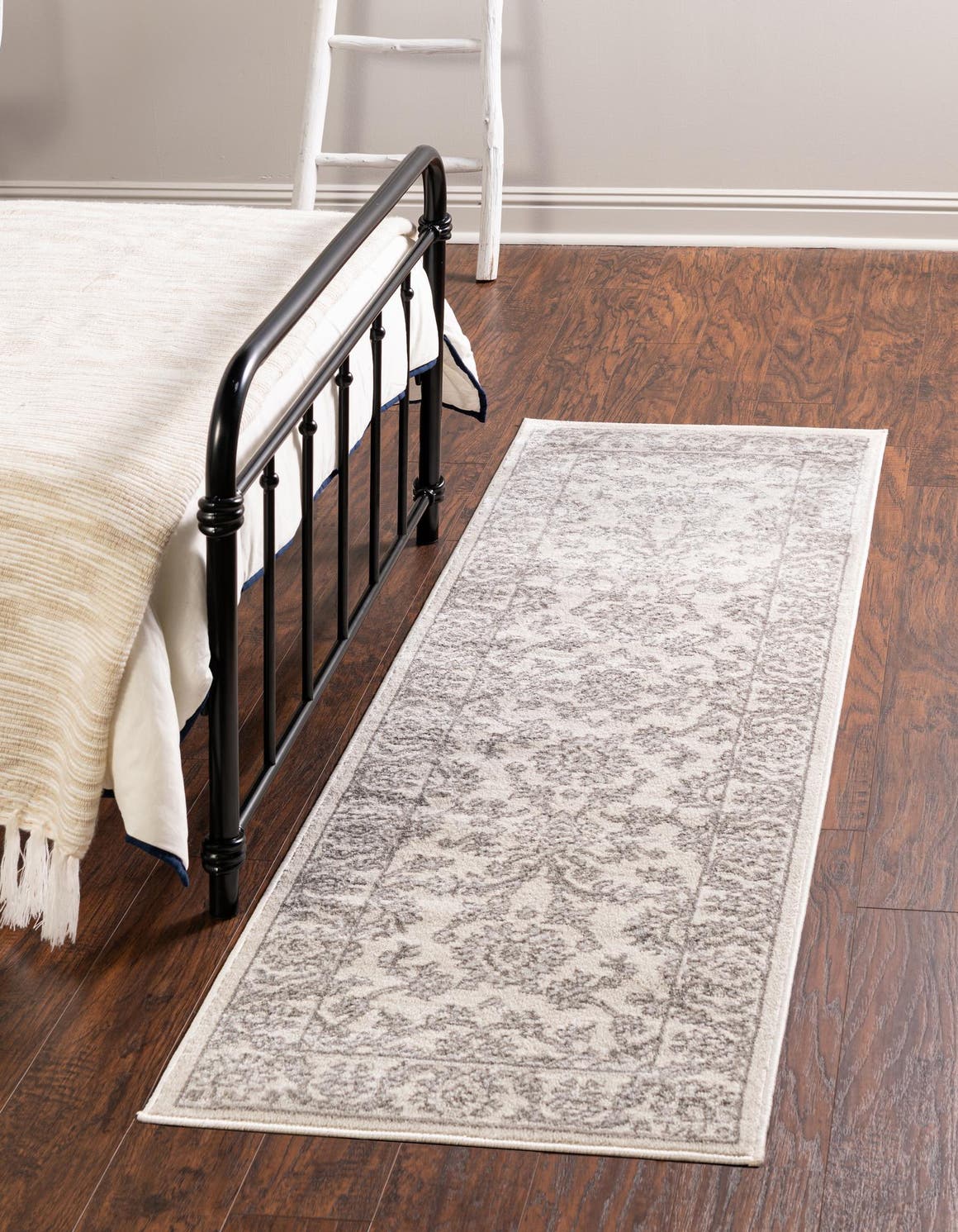 Ivory 3' 1 x 13' 1 Charlotte Runner Area Rug 100% Polypropylene With Jute Backing Traditional Classical Durable Carpet for Living Dining Office Rooms for Sale at Rug Engine