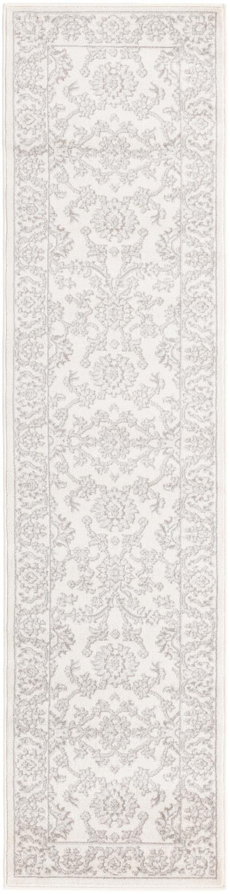Ivory 2' x 8' Charlotte Runner Area Rug 100% Polypropylene With Jute Backing Traditional Classical Durable Carpet for Living Dining Office Rooms for Sale at Rug Engine