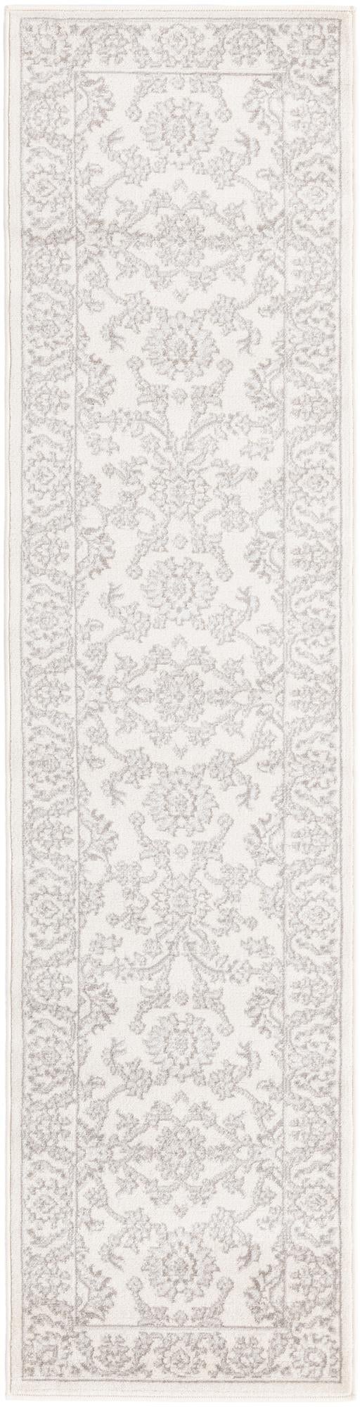 Ivory 2' x 8' Charlotte Runner Area Rug 100% Polypropylene With Jute Backing Traditional Classical Durable Carpet for Living Dining Office Rooms for Sale at Rug Engine