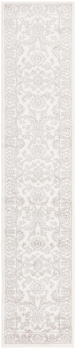 Ivory 2' x 9' 10 Charlotte Runner Area Rug 100% Polypropylene With Jute Backing Traditional Classical Durable Carpet for Living Dining Office Rooms for Sale at Rug Engine