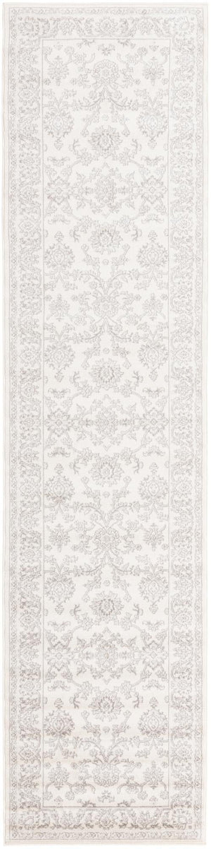 Ivory 3' 1 x 13' 1 Charlotte Runner Area Rug 100% Polypropylene With Jute Backing Traditional Classical Durable Carpet for Living Dining Office Rooms for Sale at Rug Engine