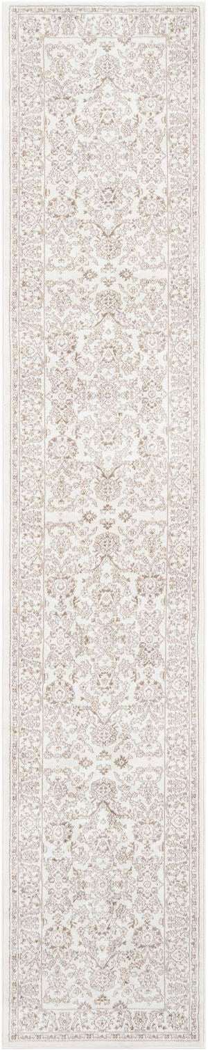 Ivory 3' 1 x 16' 5 Charlotte Runner Area Rug 100% Polypropylene With Jute Backing Traditional Classical Durable Carpet for Living Dining Office Rooms for Sale at Rug Engine