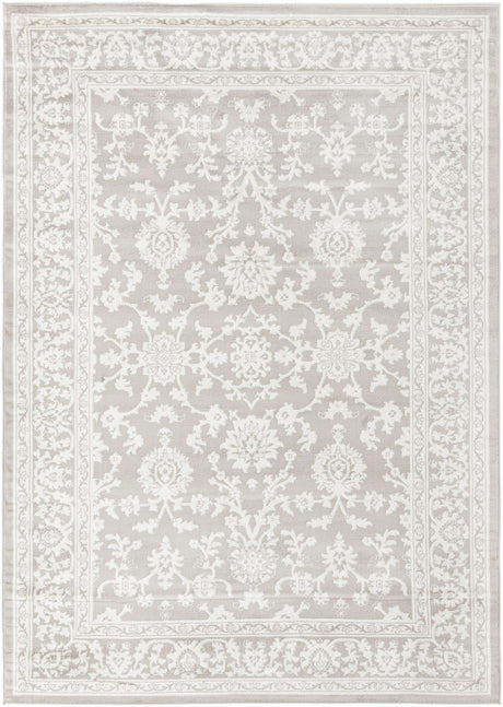 Light Gray 7' 1 x 10' Charlotte Rectangle Area Rug 100% Polypropylene With Jute Backing Traditional Classical Durable Carpet for Living Dining Office Rooms for Sale at Rug Engine