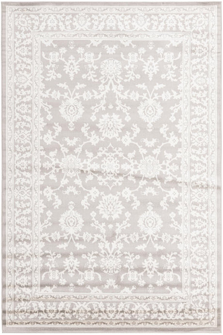 Light Gray 6' 1 x 9' Charlotte Rectangle Area Rug 100% Polypropylene With Jute Backing Traditional Classical Durable Carpet for Living Dining Office Rooms for Sale at Rug Engine