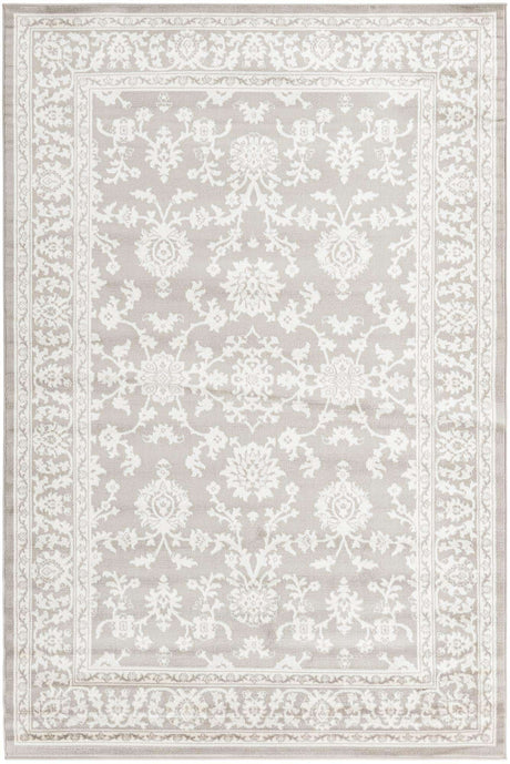 Light Gray 6' 1 x 9' Charlotte Rectangle Area Rug 100% Polypropylene With Jute Backing Traditional Classical Durable Carpet for Living Dining Office Rooms for Sale at Rug Engine