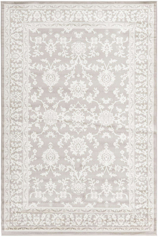 Light Gray 6' 1 x 9' Charlotte Rectangle Area Rug 100% Polypropylene With Jute Backing Traditional Classical Durable Carpet for Living Dining Office Rooms for Sale at Rug Engine