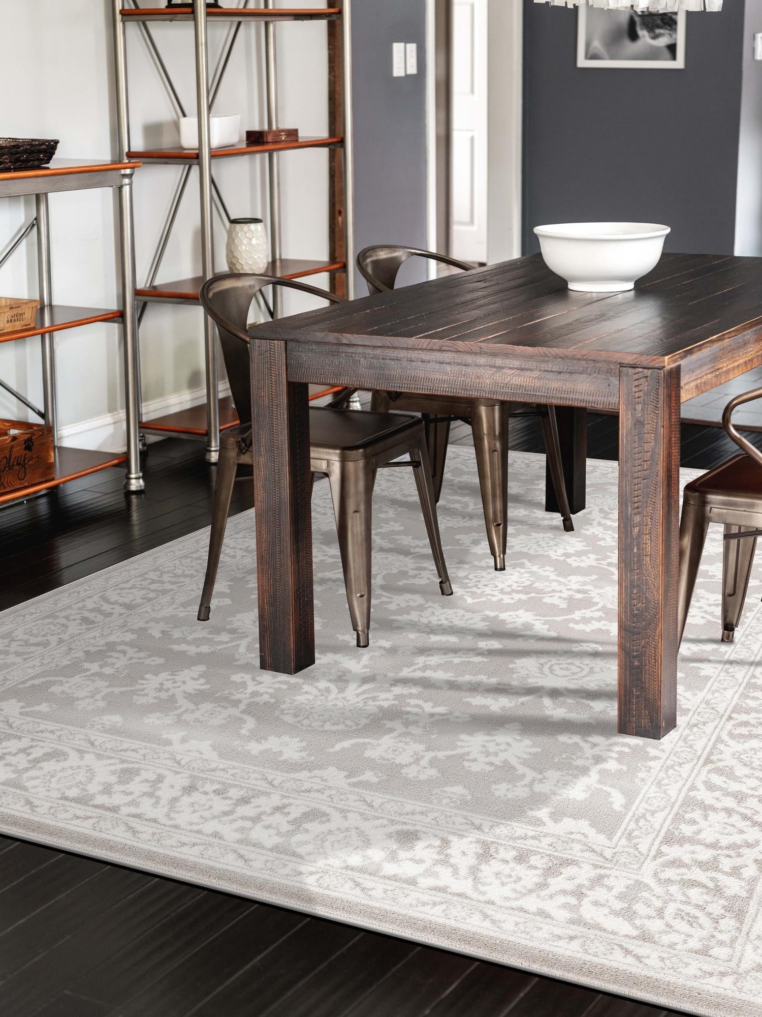 Light Gray 10' x 14' 1 Charlotte Rectangle Area Rug 100% Polypropylene With Jute Backing Traditional Classical Durable Carpet for Living Dining Office Rooms for Sale at Rug Engine