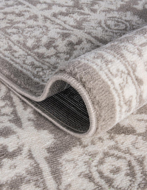 Light Gray 5' 3 x 8' Charlotte Rectangle Area Rug 100% Polypropylene With Jute Backing Traditional Classical Durable Carpet for Living Dining Office Rooms for Sale at Rug Engine