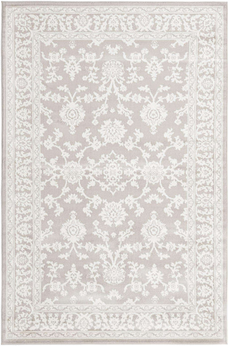 Light Gray 5' 3 x 8' Charlotte Rectangle Area Rug 100% Polypropylene With Jute Backing Traditional Classical Durable Carpet for Living Dining Office Rooms for Sale at Rug Engine