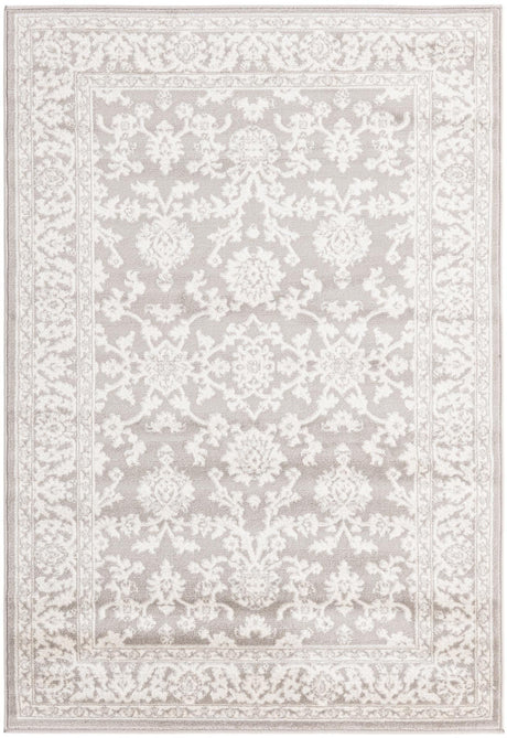 Light Gray 4' 1 x 6' 1 Charlotte Rectangle Area Rug 100% Polypropylene With Jute Backing Traditional Classical Durable Carpet for Living Dining Office Rooms for Sale at Rug Engine