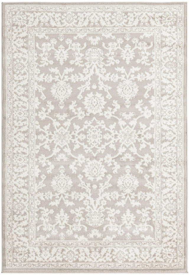 Light Gray 4' 1 x 6' 1 Charlotte Rectangle Area Rug 100% Polypropylene With Jute Backing Traditional Classical Durable Carpet for Living Dining Office Rooms for Sale at Rug Engine
