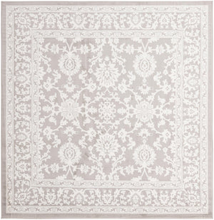 Light Gray 7' 10 x 7' 10 Charlotte Square Area Rug 100% Polypropylene With Jute Backing Traditional Classical Durable Carpet for Living Dining Office Rooms for Sale at Rug Engine