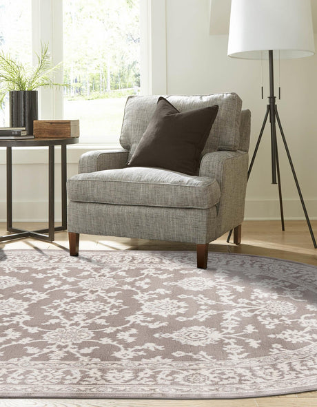 Light Gray 7' 10 x 10' Charlotte Oval Area Rug 100% Polypropylene With Jute Backing Traditional Classical Durable Carpet for Living Dining Office Rooms for Sale at Rug Engine
