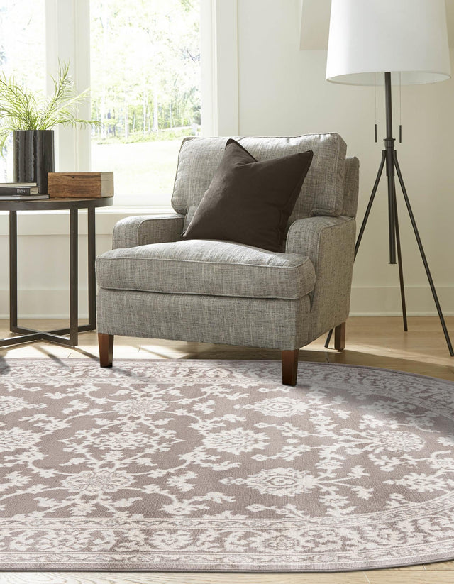 Light Gray 4' 1 x 6' 1 Charlotte Oval Area Rug 100% Polypropylene With Jute Backing Traditional Classical Durable Carpet for Living Dining Office Rooms for Sale at Rug Engine