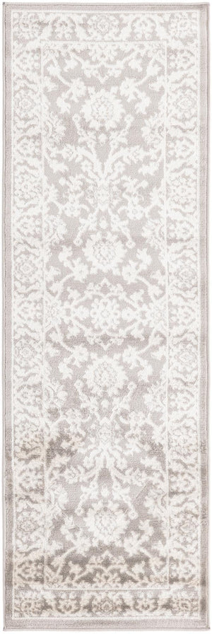 Light Gray 2' x 6' 1 Charlotte Runner Area Rug 100% Polypropylene With Jute Backing Traditional Classical Durable Carpet for Living Dining Office Rooms for Sale at Rug Engine