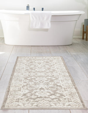 Light Gray 3' 1 x 16' 5 Charlotte Runner Area Rug 100% Polypropylene With Jute Backing Traditional Classical Durable Carpet for Living Dining Office Rooms for Sale at Rug Engine