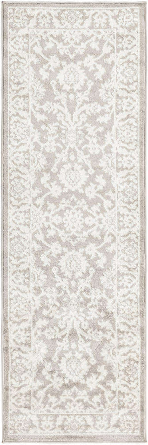 Light Gray 2' x 6' 1 Charlotte Runner Area Rug 100% Polypropylene With Jute Backing Traditional Classical Durable Carpet for Living Dining Office Rooms for Sale at Rug Engine