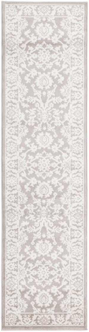 Light Gray 2' x 8' Charlotte Runner Area Rug 100% Polypropylene With Jute Backing Traditional Classical Durable Carpet for Living Dining Office Rooms for Sale at Rug Engine