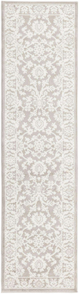 Light Gray 2' x 8' Charlotte Runner Area Rug 100% Polypropylene With Jute Backing Traditional Classical Durable Carpet for Living Dining Office Rooms for Sale at Rug Engine