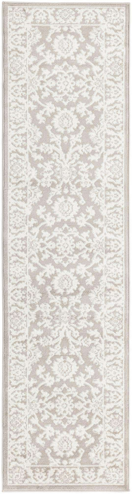 Light Gray 2' x 8' Charlotte Runner Area Rug 100% Polypropylene With Jute Backing Traditional Classical Durable Carpet for Living Dining Office Rooms for Sale at Rug Engine