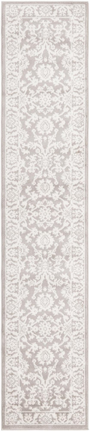 Light Gray 2' x 10' Charlotte Runner Area Rug 100% Polypropylene With Jute Backing Traditional Classical Durable Carpet for Living Dining Office Rooms for Sale at Rug Engine