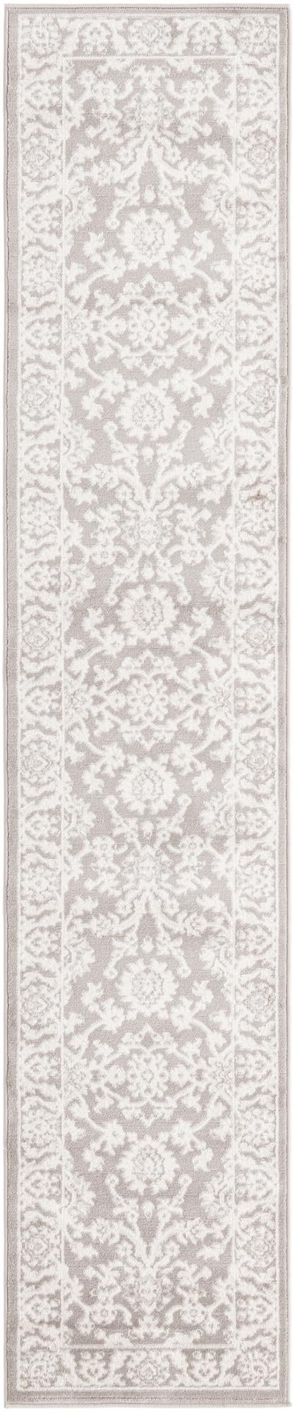Light Gray 2' x 10' Charlotte Runner Area Rug 100% Polypropylene With Jute Backing Traditional Classical Durable Carpet for Living Dining Office Rooms for Sale at Rug Engine
