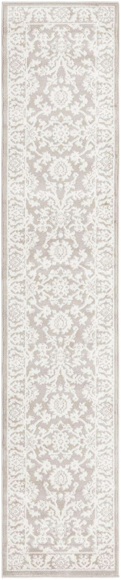 Light Gray 2' x 10' Charlotte Runner Area Rug 100% Polypropylene With Jute Backing Traditional Classical Durable Carpet for Living Dining Office Rooms for Sale at Rug Engine
