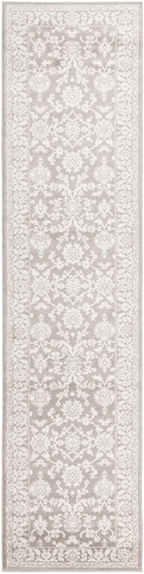 Light Gray 3' 1 x 13' 1 Charlotte Runner Area Rug 100% Polypropylene With Jute Backing Traditional Classical Durable Carpet for Living Dining Office Rooms for Sale at Rug Engine