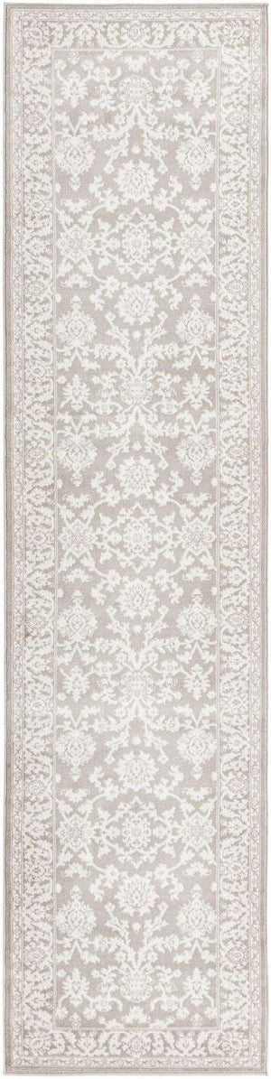 Light Gray 3' 1 x 13' 1 Charlotte Runner Area Rug 100% Polypropylene With Jute Backing Traditional Classical Durable Carpet for Living Dining Office Rooms for Sale at Rug Engine