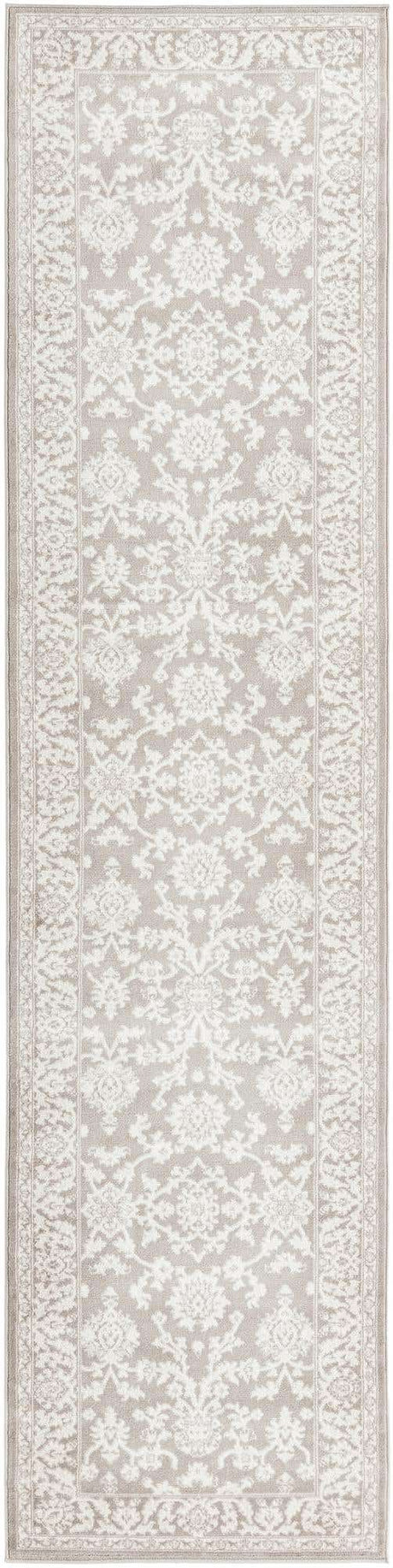 Light Gray 3' 1 x 13' 1 Charlotte Runner Area Rug 100% Polypropylene With Jute Backing Traditional Classical Durable Carpet for Living Dining Office Rooms for Sale at Rug Engine