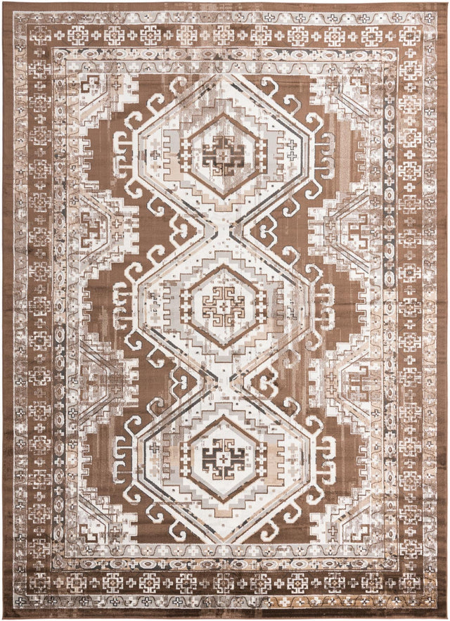 Brown 10' x 14' 1 Charlotte Rectangle Area Rug 100% Polypropylene With Jute Backing Traditional Classical Durable Carpet for Living Dining Office Rooms for Sale at Rug Engine