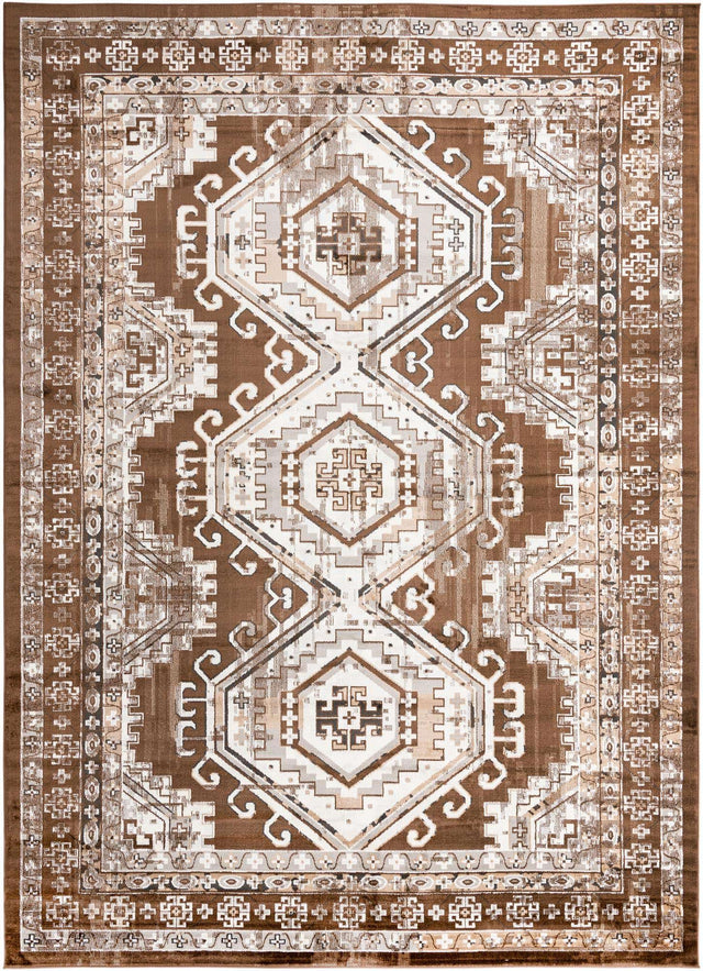 Brown 10' x 14' 1 Charlotte Rectangle Area Rug 100% Polypropylene With Jute Backing Traditional Classical Durable Carpet for Living Dining Office Rooms for Sale at Rug Engine