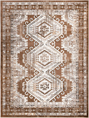 Brown 9' x 12' Charlotte Rectangle Area Rug 100% Polypropylene With Jute Backing Traditional Classical Durable Carpet for Living Dining Office Rooms for Sale at Rug Engine
