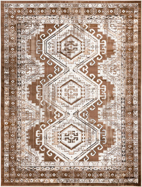 Brown 9' x 12' Charlotte Rectangle Area Rug 100% Polypropylene With Jute Backing Traditional Classical Durable Carpet for Living Dining Office Rooms for Sale at Rug Engine