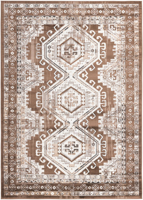 Brown 7' 1 x 10' Charlotte Rectangle Area Rug 100% Polypropylene With Jute Backing Traditional Classical Durable Carpet for Living Dining Office Rooms for Sale at Rug Engine