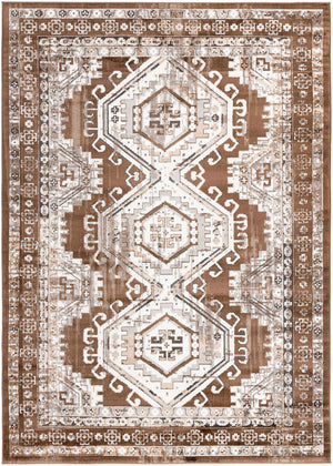 Brown 7' 1 x 10' Charlotte Rectangle Area Rug 100% Polypropylene With Jute Backing Traditional Classical Durable Carpet for Living Dining Office Rooms for Sale at Rug Engine