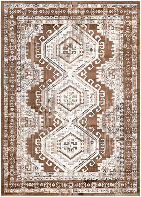 Brown 7' 1 x 10' Charlotte Rectangle Area Rug 100% Polypropylene With Jute Backing Traditional Classical Durable Carpet for Living Dining Office Rooms for Sale at Rug Engine