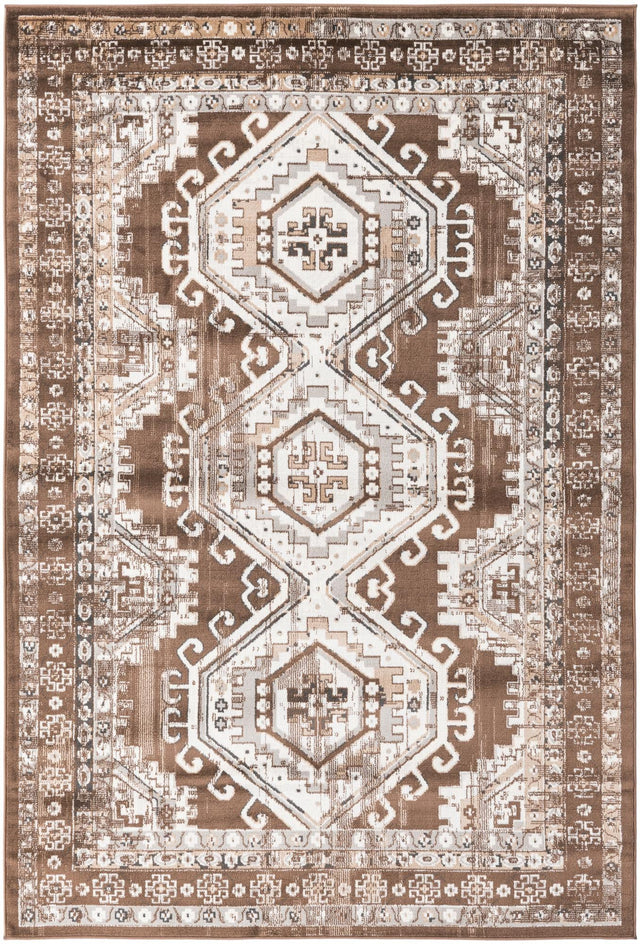 Brown 6' 1 x 9' Charlotte Rectangle Area Rug 100% Polypropylene With Jute Backing Traditional Classical Durable Carpet for Living Dining Office Rooms for Sale at Rug Engine
