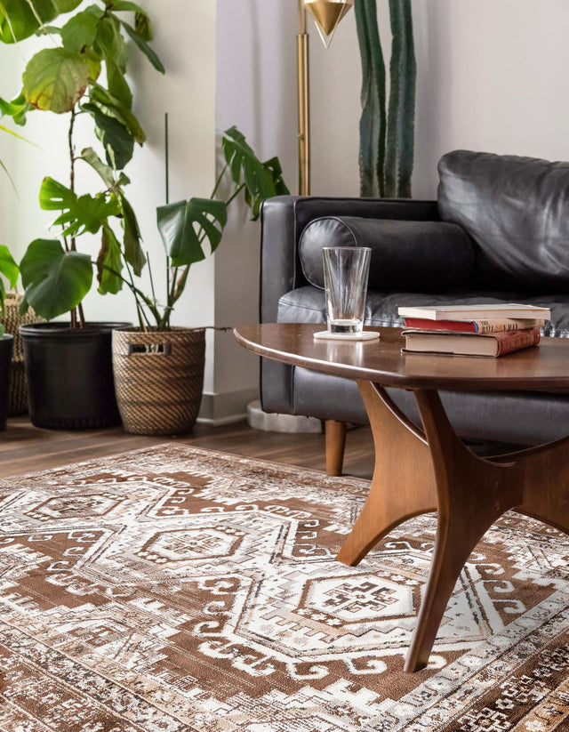 Brown 10' x 14' 1 Charlotte Rectangle Area Rug 100% Polypropylene With Jute Backing Traditional Classical Durable Carpet for Living Dining Office Rooms for Sale at Rug Engine