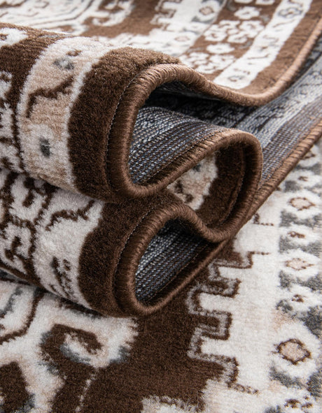 Brown 10' x 14' 1 Charlotte Rectangle Area Rug 100% Polypropylene With Jute Backing Traditional Classical Durable Carpet for Living Dining Office Rooms for Sale at Rug Engine