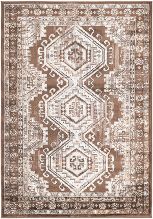 Brown 4' 1 x 6' 1 Charlotte Rectangle Area Rug 100% Polypropylene With Jute Backing Traditional Classical Durable Carpet for Living Dining Office Rooms for Sale at Rug Engine