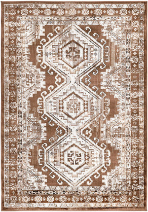 Brown 4' 1 x 6' 1 Charlotte Rectangle Area Rug 100% Polypropylene With Jute Backing Traditional Classical Durable Carpet for Living Dining Office Rooms for Sale at Rug Engine