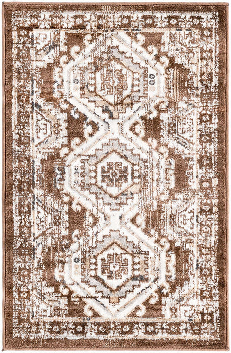 Brown 2' x 3' 1 Charlotte Rectangle Area Rug 100% Polypropylene With Jute Backing Traditional Classical Durable Carpet for Living Dining Office Rooms for Sale at Rug Engine