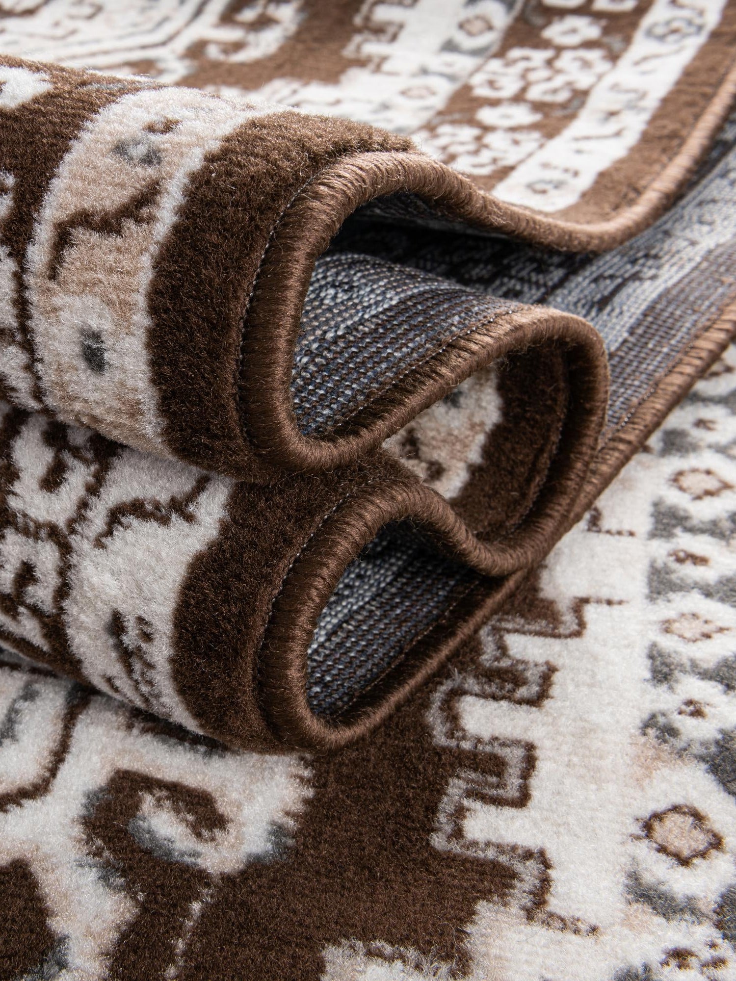 Brown 3' 1 x 13' 1 Charlotte Runner Area Rug 100% Polypropylene With Jute Backing Traditional Classical Durable Carpet for Living Dining Office Rooms for Sale at Rug Engine