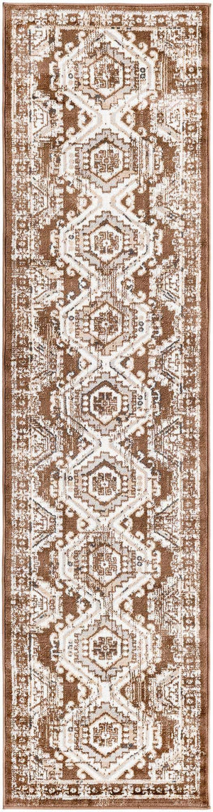 Brown 2' x 8' Charlotte Runner Area Rug 100% Polypropylene With Jute Backing Traditional Classical Durable Carpet for Living Dining Office Rooms for Sale at Rug Engine